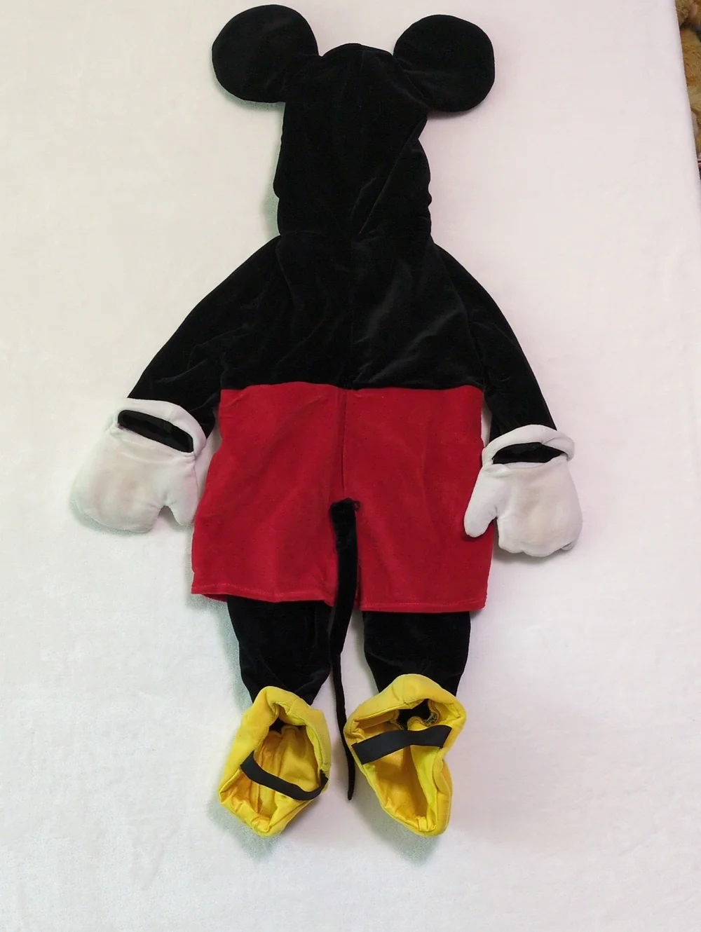 Disney Store Mickey Mouse Infant Costume Baby 6-12M Hooded Romper
